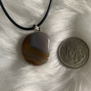 🌴Colored Stone Glass Pendant Necklace